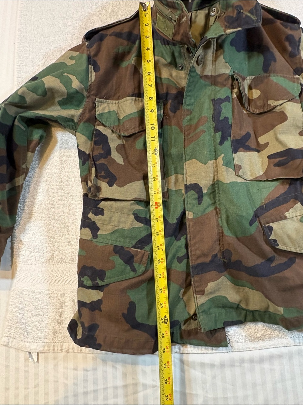 VTG USGI M-65 Woodland Camo Field Jacket Cold Weather Combat Coat XS